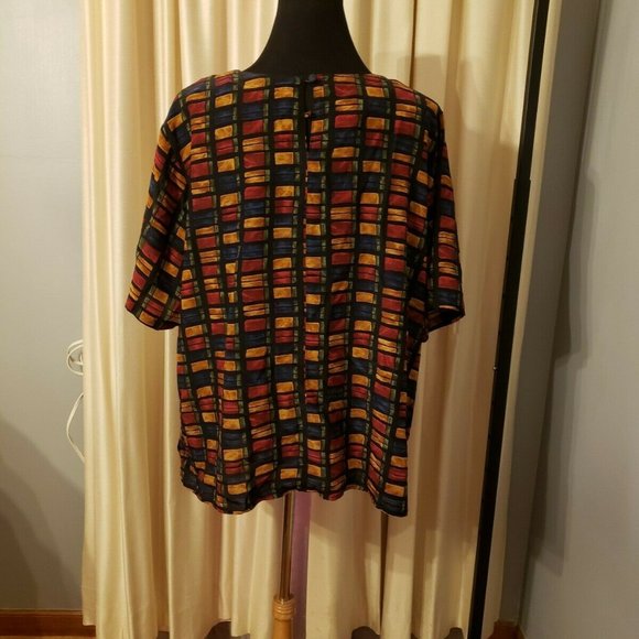 Grove Avenue Blouse 100% Silk Medium - Picture 5 of 7